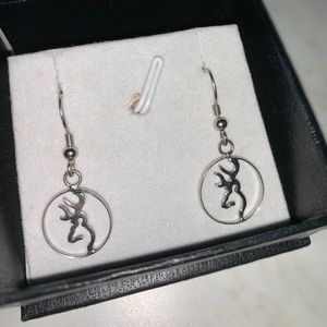 Sterling Silver Browning Earrings